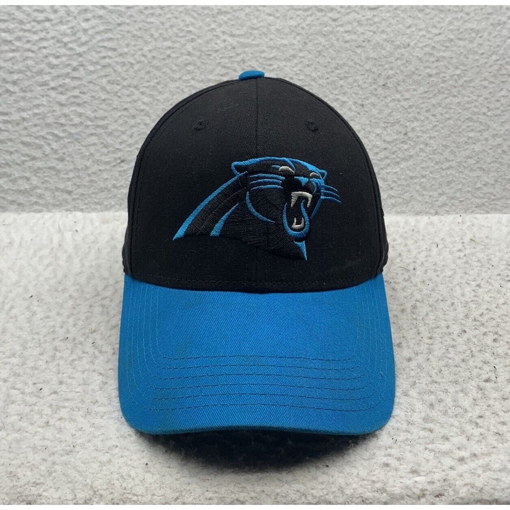 '47‎ Carolina Panthers Baseball Hat Boys Youth Plain Logo OSFM Blue Black NFL